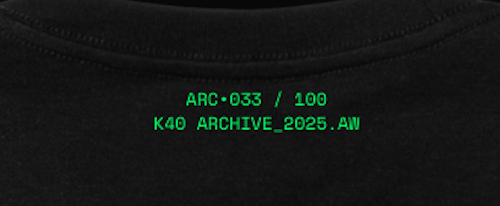 Dimension Tee (Black) VOID WALKER - EDITION 023/100